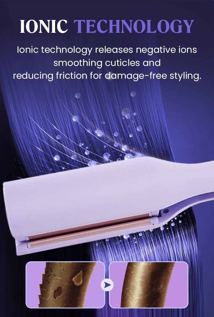 32mm French Hair Curler Wave Professional Egg Roll Hair Curling Iron Corrugated Wavy Styler Fast Heating Volumizing Styling Tool