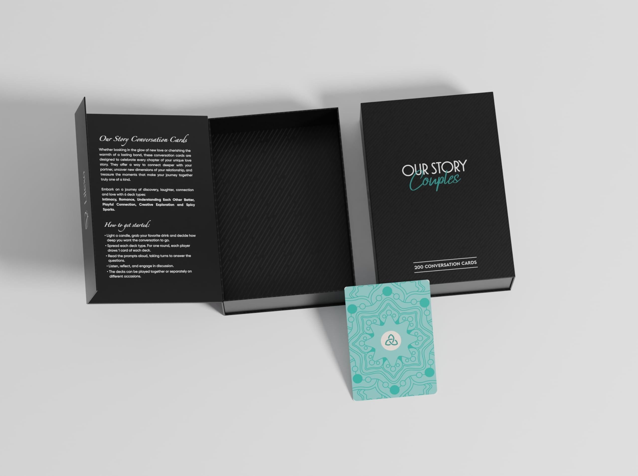Lilexo Our Story Conversation Cards for Couples. Romantic & Fun Couples Games to Deepen Connection & Build Relationships. Intimate Date Night Games Couples Card Game for Adults Couples Gifts Ideas