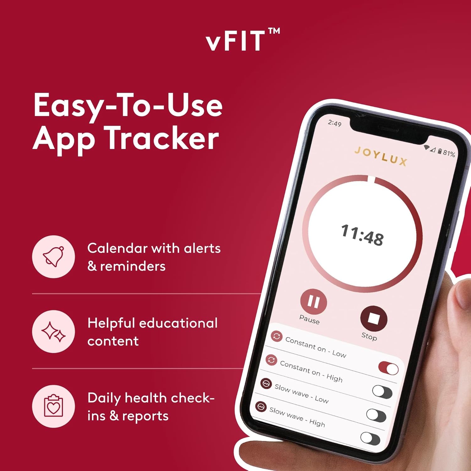 - Vfit and Photonic Gel Set, Red LED Light Feminine Health Device for Women, Wellness System for Menopausal Women & New Moms, Promotes Natural Hydration, Helps Tighten Pelvic Floor (2-Pack Set)