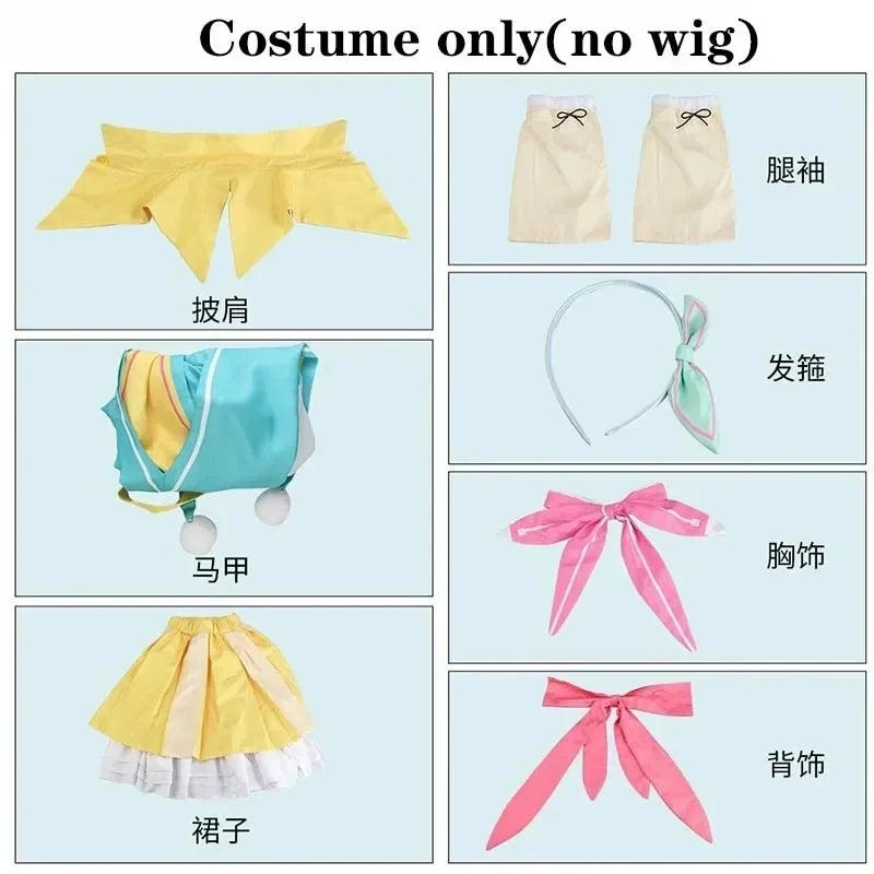 Kusanagi Nene Cosplay Costume Women Cute Costume Idol Nene Dress Headwear For Comic Con