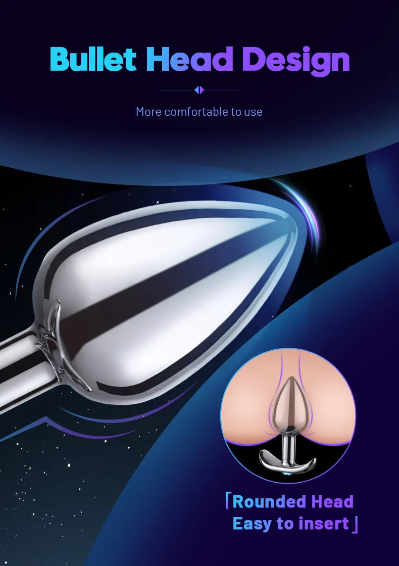 Anal Plug Metal Anchor Base Women Butt Plug Couple Adult Sex Toy Aluminum Alloy Man Butt Plug Trainer Adult Sex Anal Masturbator