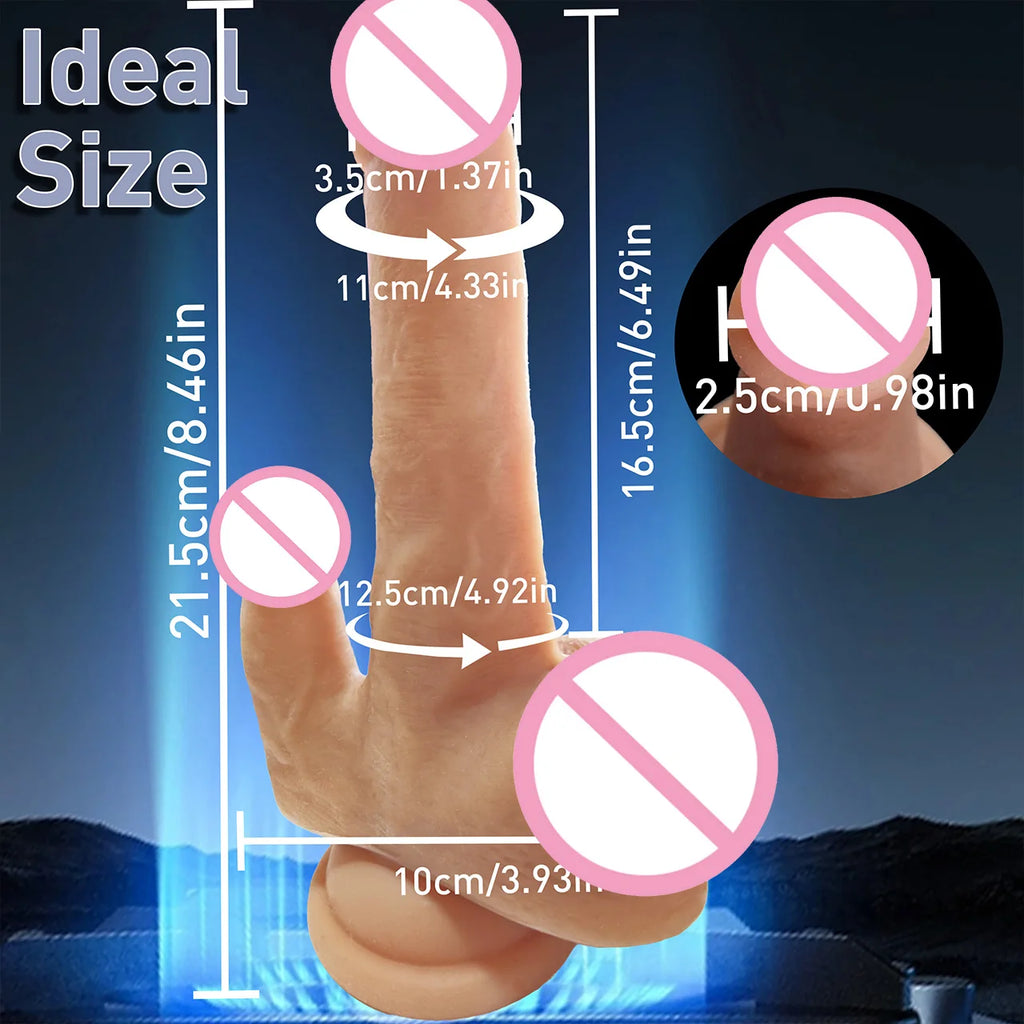 Adult Toys Female Masturbation Massager Multiple Vibration Modes Dildo Stimulates G-Spot and Clitoris Couples' Intimate Toys