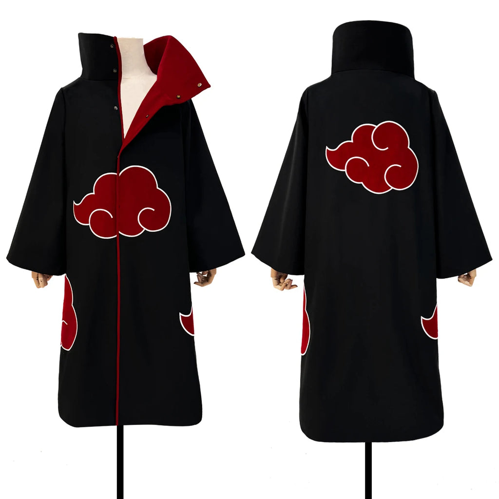 HOLOUN Naru Anime Uchiha Sasuke Uchiha Itachi Cosplay Costume Cloak Embroidery Hawk Team Uniform Adult Convention S-2XL