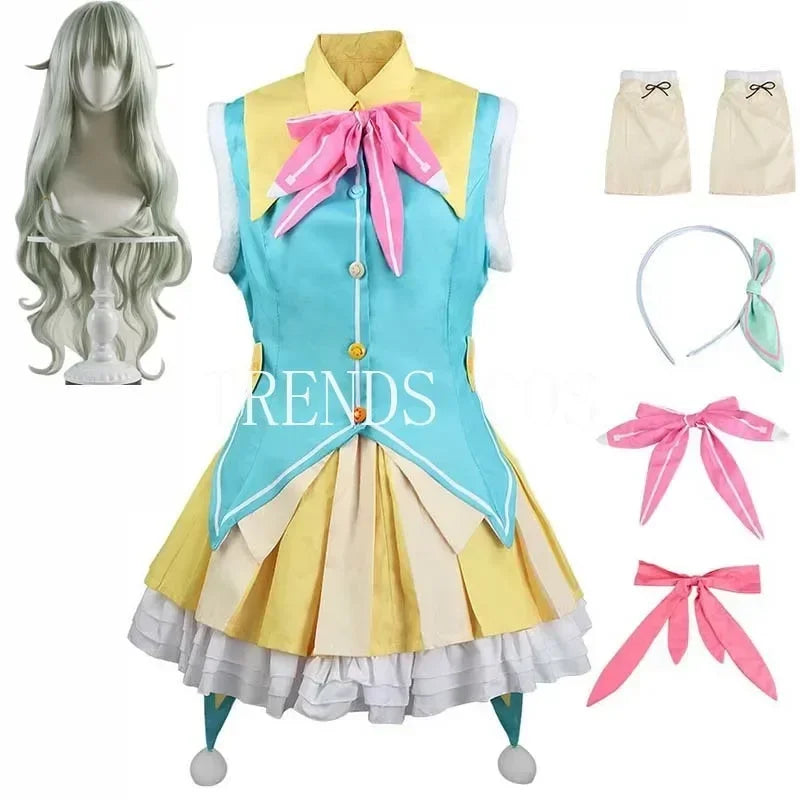 Kusanagi Nene Cosplay Costume Women Cute Costume Idol Nene Dress Headwear For Comic Con