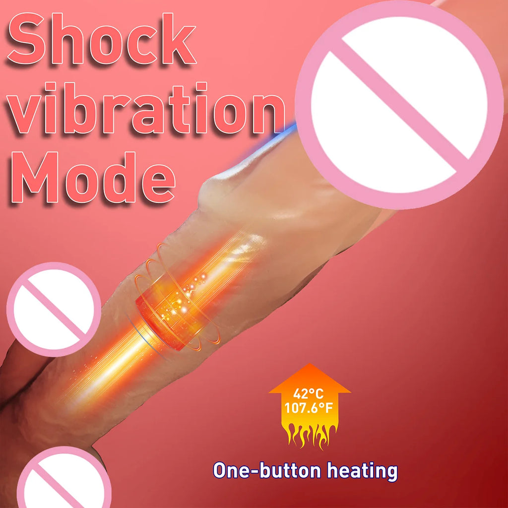 Adult Toys Female Masturbation Massager Multiple Vibration Modes Dildo Stimulates G-Spot and Clitoris Couples' Intimate Toys