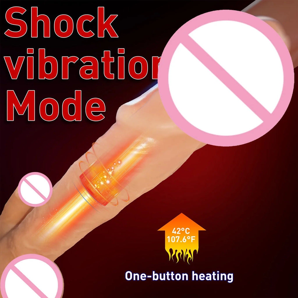 Adult Toys Female Masturbation Massager Multiple Vibration Modes Dildo Stimulates G-Spot and Clitoris Couples' Intimate Toys