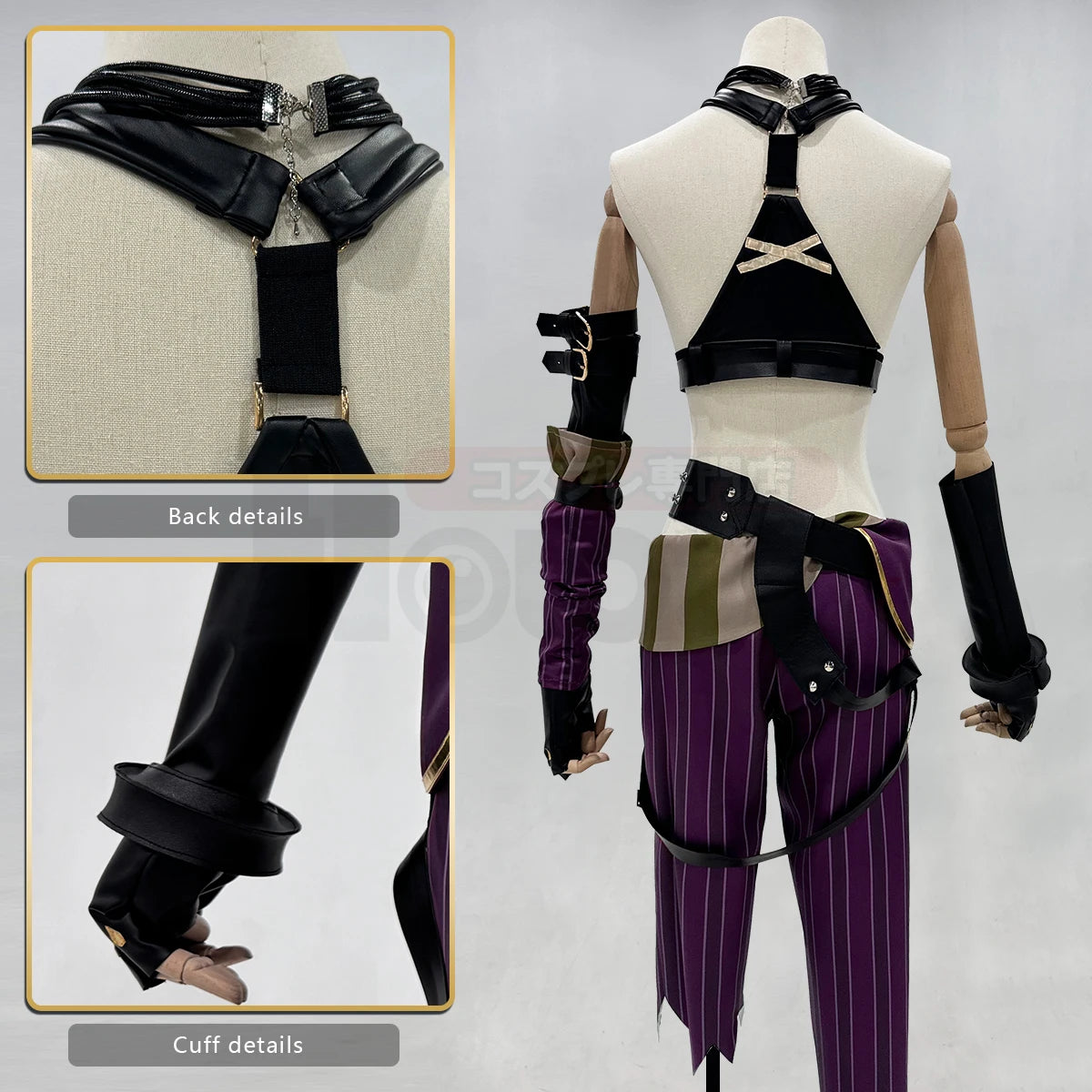 HOLOUN LOL Game Jinx Cosplay Costume Wig Loli Outfit Halloween Christmas Gift Cos Convention