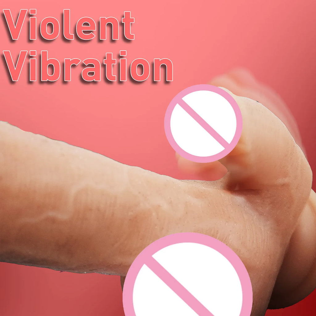 Adult Toys Female Masturbation Massager Multiple Vibration Modes Dildo Stimulates G-Spot and Clitoris Couples' Intimate Toys