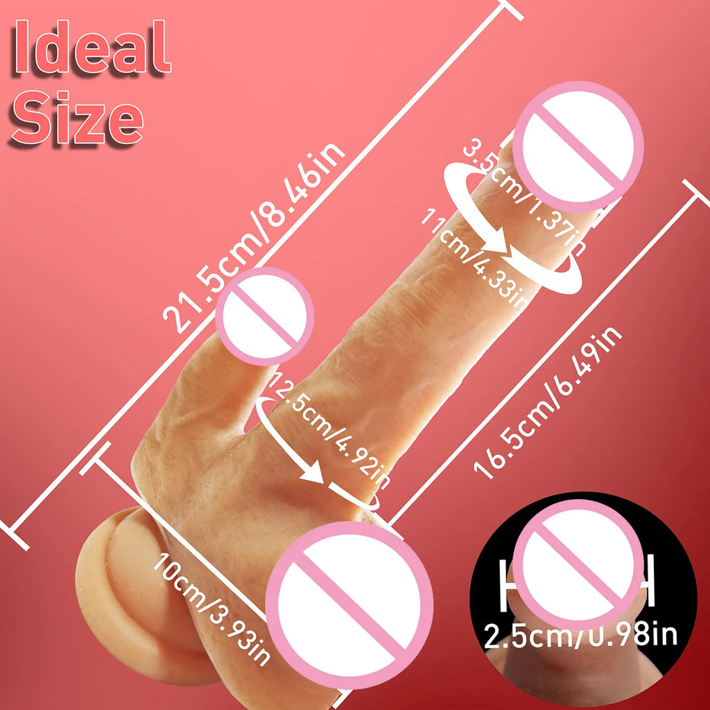 Adult Toys Female Masturbation Massager Multiple Vibration Modes Dildo Stimulates G-Spot and Clitoris Couples' Intimate Toys