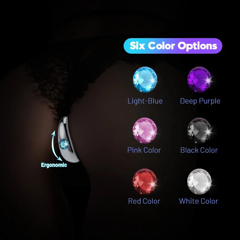 Anal Plug Metal Anchor Base Women Butt Plug Couple Adult Sex Toy Aluminum Alloy Man Butt Plug Trainer Adult Sex Anal Masturbator