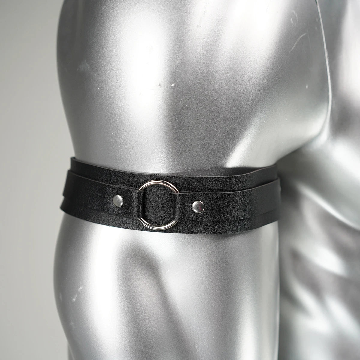 Adjustable Bondage Body Cage Arm Rings Erotic Rave Sexy Men Armband Fetish Gay Harness Belts Cosplay Clubwear Accessories