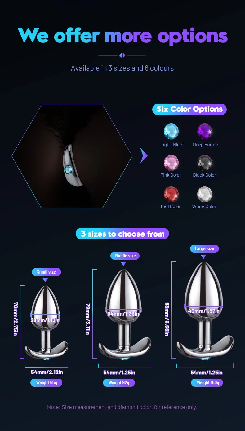 Anal Plug Metal Anchor Base Women Butt Plug Couple Adult Sex Toy Aluminum Alloy Man Butt Plug Trainer Adult Sex Anal Masturbator