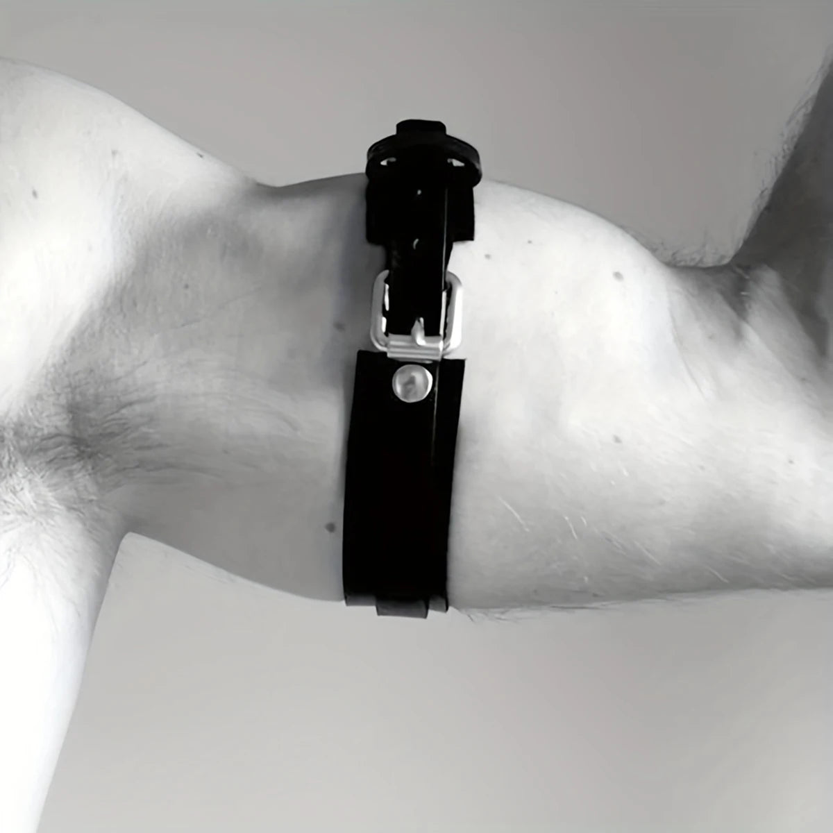 Adjustable Bondage Body Cage Arm Rings Erotic Rave Sexy Men Armband Fetish Gay Harness Belts Cosplay Clubwear Accessories