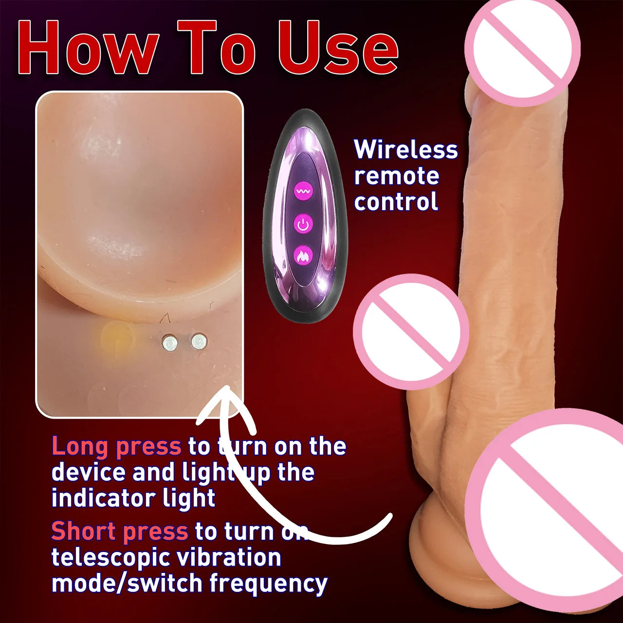 Adult Toys Female Masturbation Massager Multiple Vibration Modes Dildo Stimulates G-Spot and Clitoris Couples' Intimate Toys
