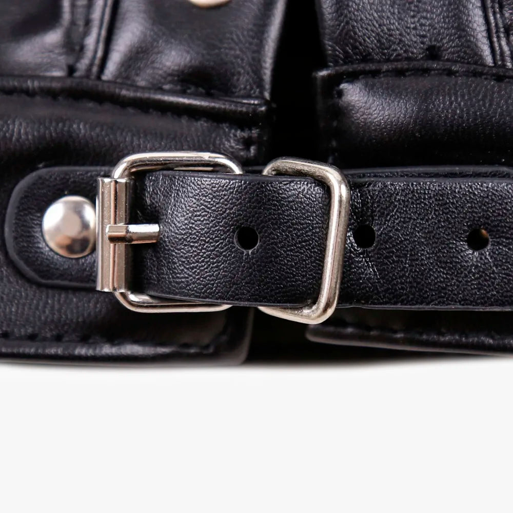 Thierry Fetish Sensory Deprivation Bondage Head Hood, The PU Leather SM Toys Sex Products for Couples Adult Game Roleplay