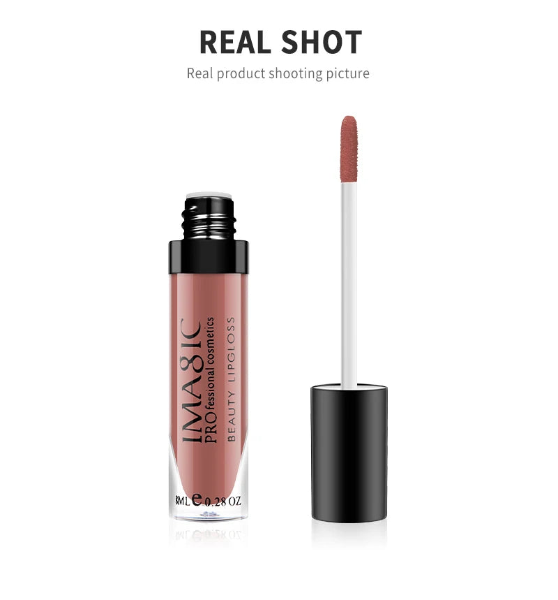 IMAGIC matte 28 color Sexy Matte Lipstick lipgloss Waterproof Long Lasting Gloss Beauty makeup lip gloss fashion lip