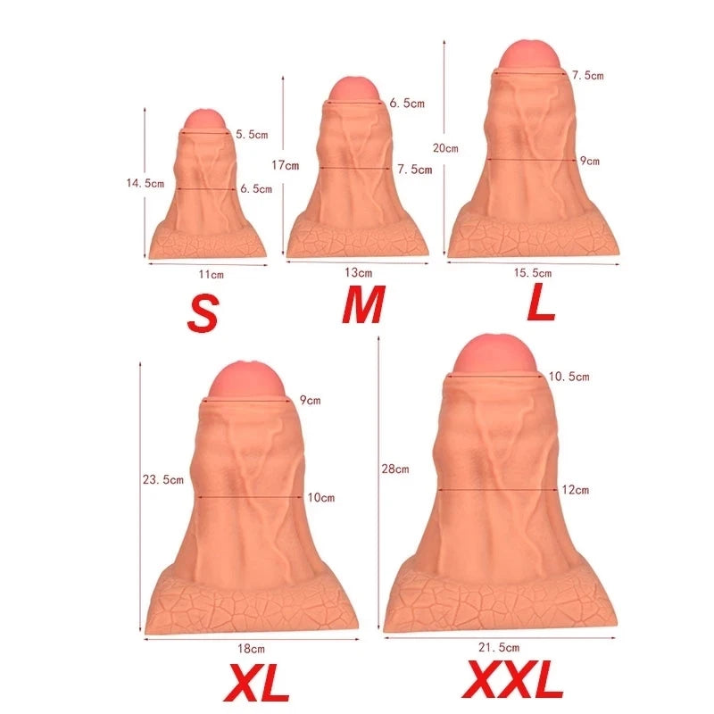 Huge Anal Plug Soft Silicone Anus Expansion Dildo Butt Plug Vagina Stimulation Prostate Massage Anal Sex Toys For Men Women Gay