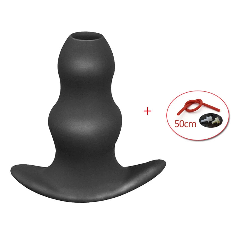 Silicone Anal Expanding Plug Bidet Wash Enema Anal Cleaning Buttplug Retention Nozzle Enema Anus Dilator Anal Enlarge Shower