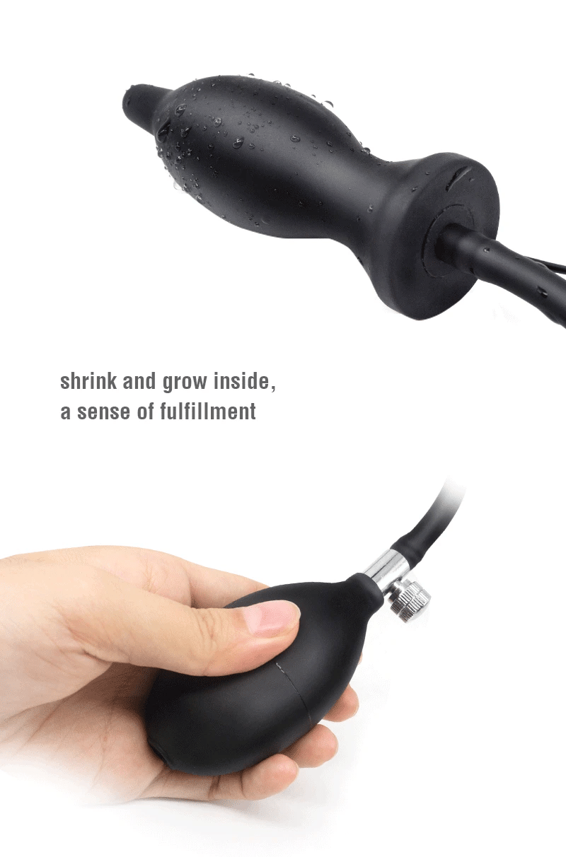BDSM Vibrator Inflatable Anal Plug Huge Butt Plug Dildo Pump Vaginal Anus Expansion Prostate Massager Sex Toys for Woman Men Gay