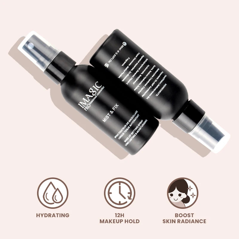 IMAGIC 80ml Makeup Setting Spray Long Lasting Oil Controlling Natural Water Mist Quick Makeup Setting Moisturizing Fix Spray