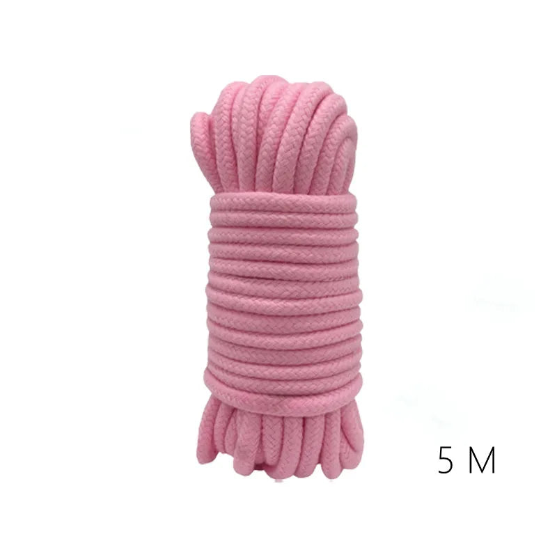 5m/10m/20m Fetish Sex Bondage Cotton Rope Erotic Shibari Accessories for Couple Adult Games Binding Role-Playing Erotic Products