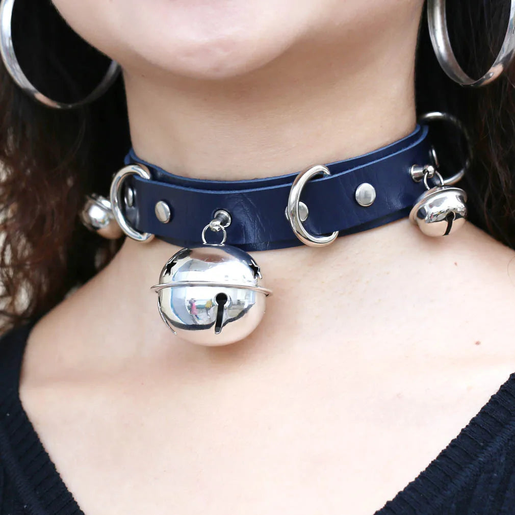 BDSM Bondage Restraints Neck Collar Sex Toys for Couples Punk Style Collar With Bell Fetish Slave Exotic Accessories For Women