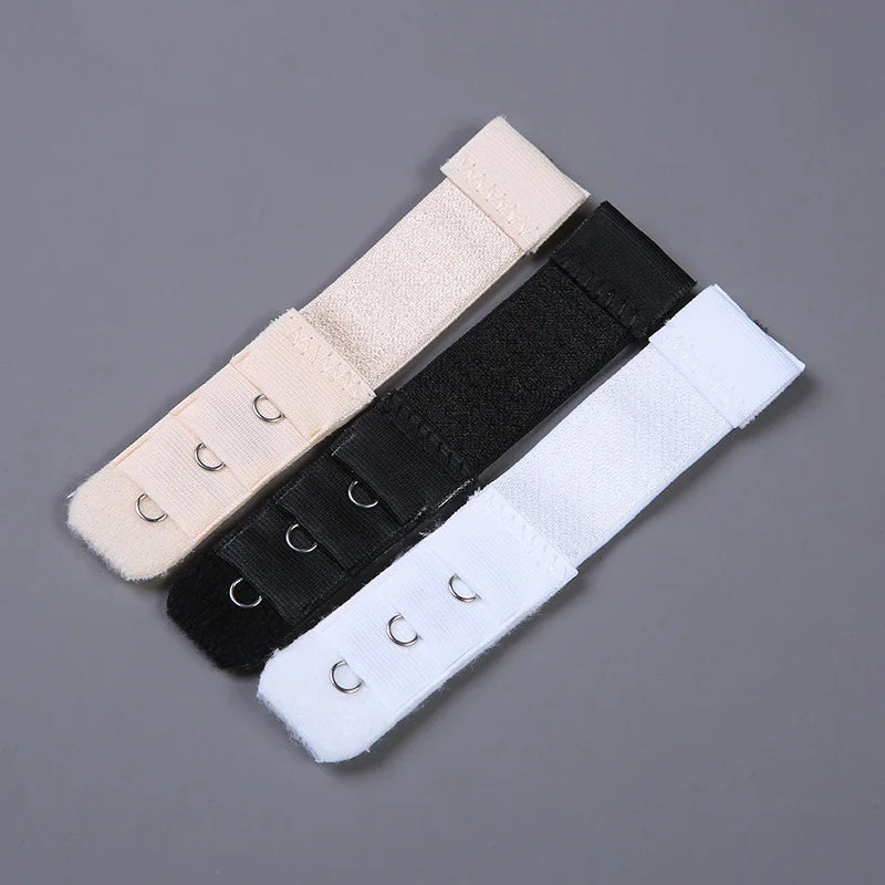 1 Piece Soft Bra Extenders Strap 1 Rows 3 Hook Female Adjustable Elastic Nylon Clasp Extension Women Intimates Accessories