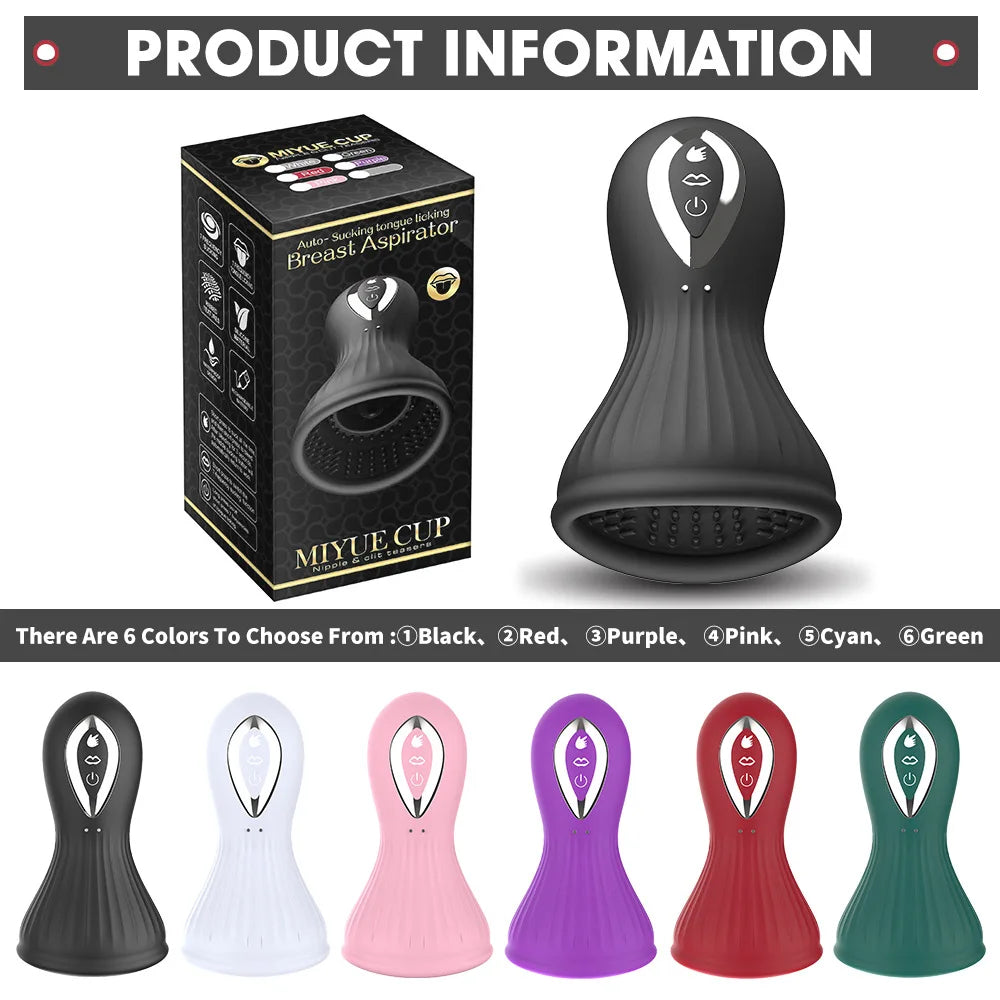 Strong Sucking Breast Masturbator Women's Vibrator Cup Nipple Adult Toys for Female Masturbation