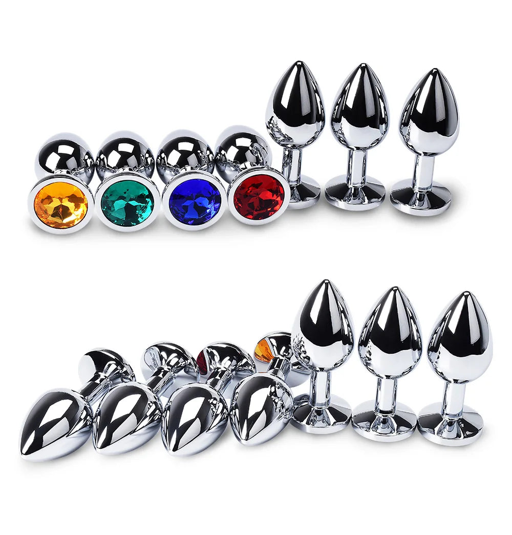 Anal plug Butt plugs anal sleeve dongle anal phalos for anal proleurre metal vibrating analnach tube Toys for adults Anal toys
