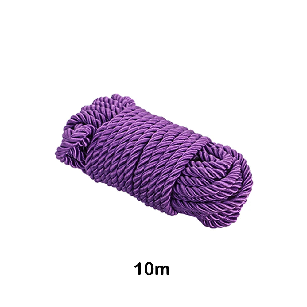 10M Soft Silk Bondage Rope Bdsm Restraint Slave Roleplay Sex Toys Kit Couples Adult Game Product Erotic Fetish Harness Toys