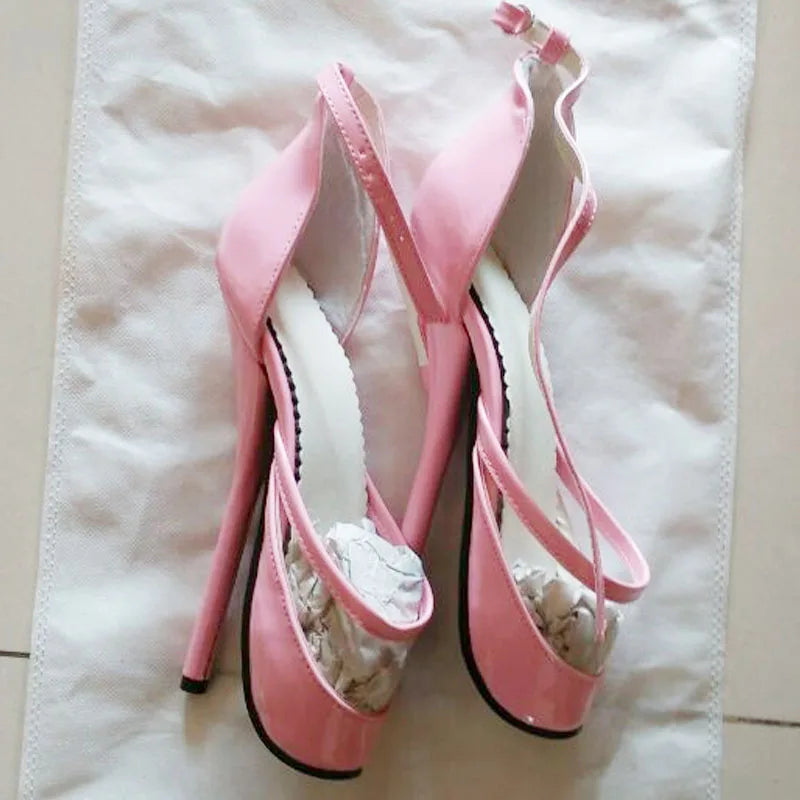 Sexy Fetish 7" High Thin Heel Ballet pumps Masquerade party Sandals Unisex