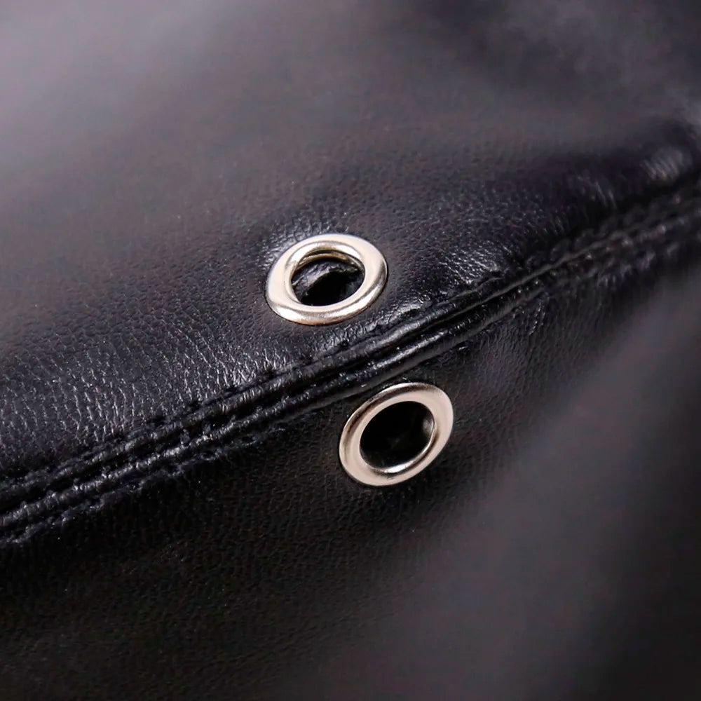 Thierry Fetish Sensory Deprivation Bondage Head Hood, The PU Leather SM Toys Sex Products for Couples Adult Game Roleplay