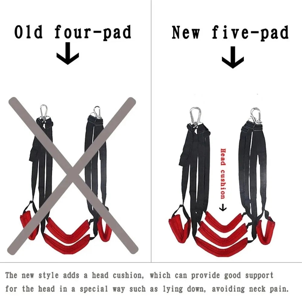 Couples Erotic Sexual Position BDSM Bondage Soft Nylon Sex Swing Sex Toys For Women Men Adult Games Slave Restraint Indoor Sling