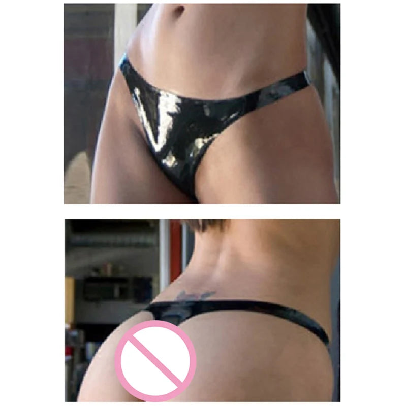 Latex Underwear  Fetish Bikini sexy Shorts  Briefs Knickers