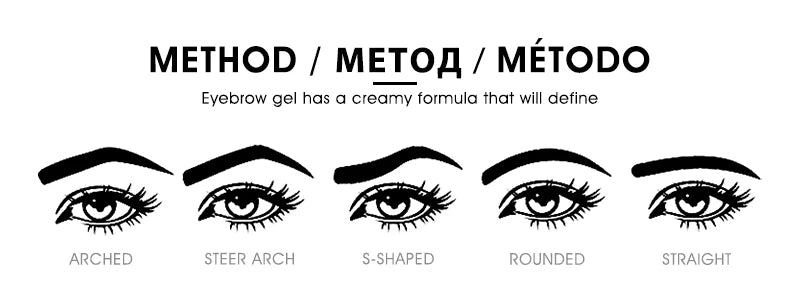 IMAGIC Professional Eyebrow Gel 6 Colors Eyebrow Enhancer Brow Enhancers Tint Makeup Eyebrow Brown With Brow Brush Tools