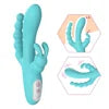 New Arrival Medical Silicone+ABS 9-frequency Vibration G-spot and Anus Stimulus Rabbit Vibrators