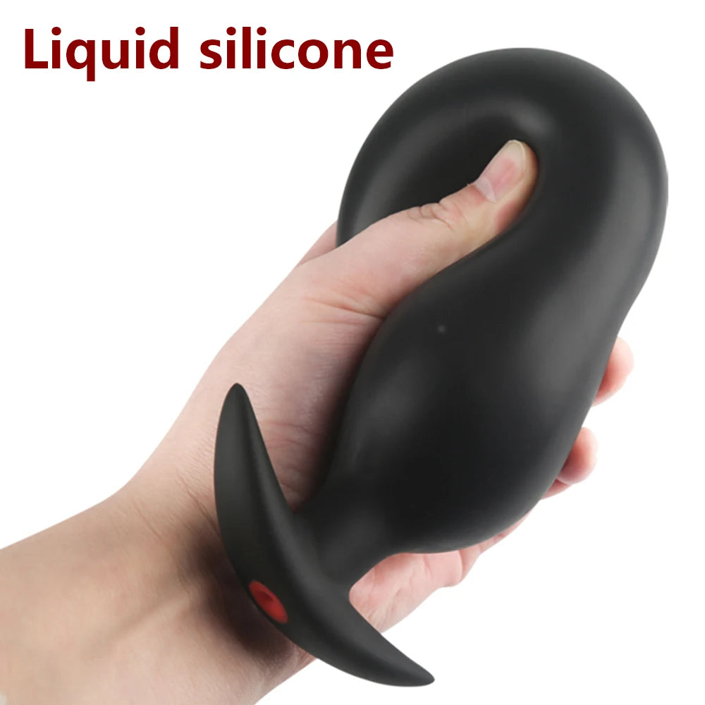 Inflatable Pump Anal Plug Silicone Super Big Butt Plug Dildo Prostate Massager Anus Extender Dilatador Sexules Toy for Women Man
