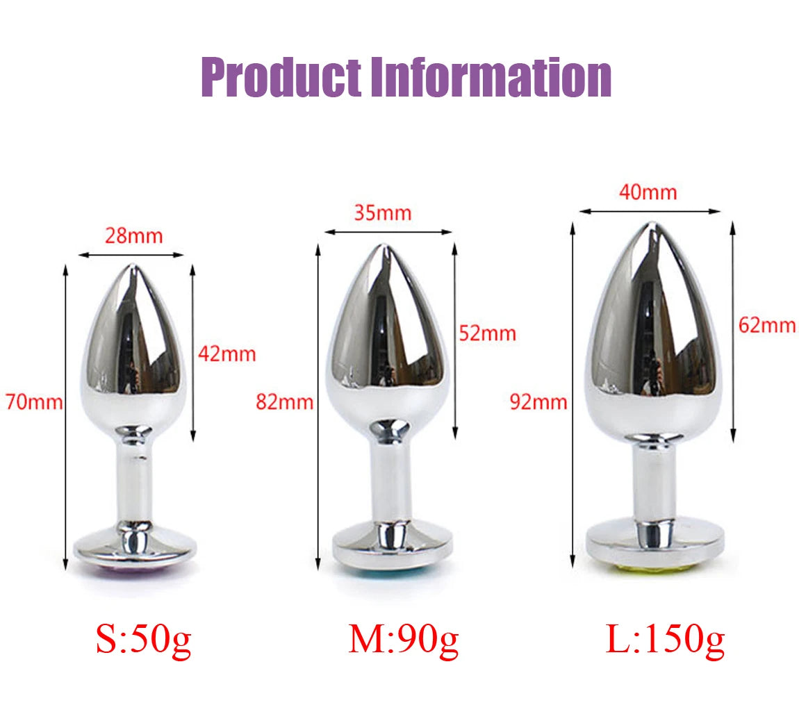 Anal plug Butt plugs anal sleeve dongle anal phalos for anal proleurre metal vibrating analnach tube Toys for adults Anal toys