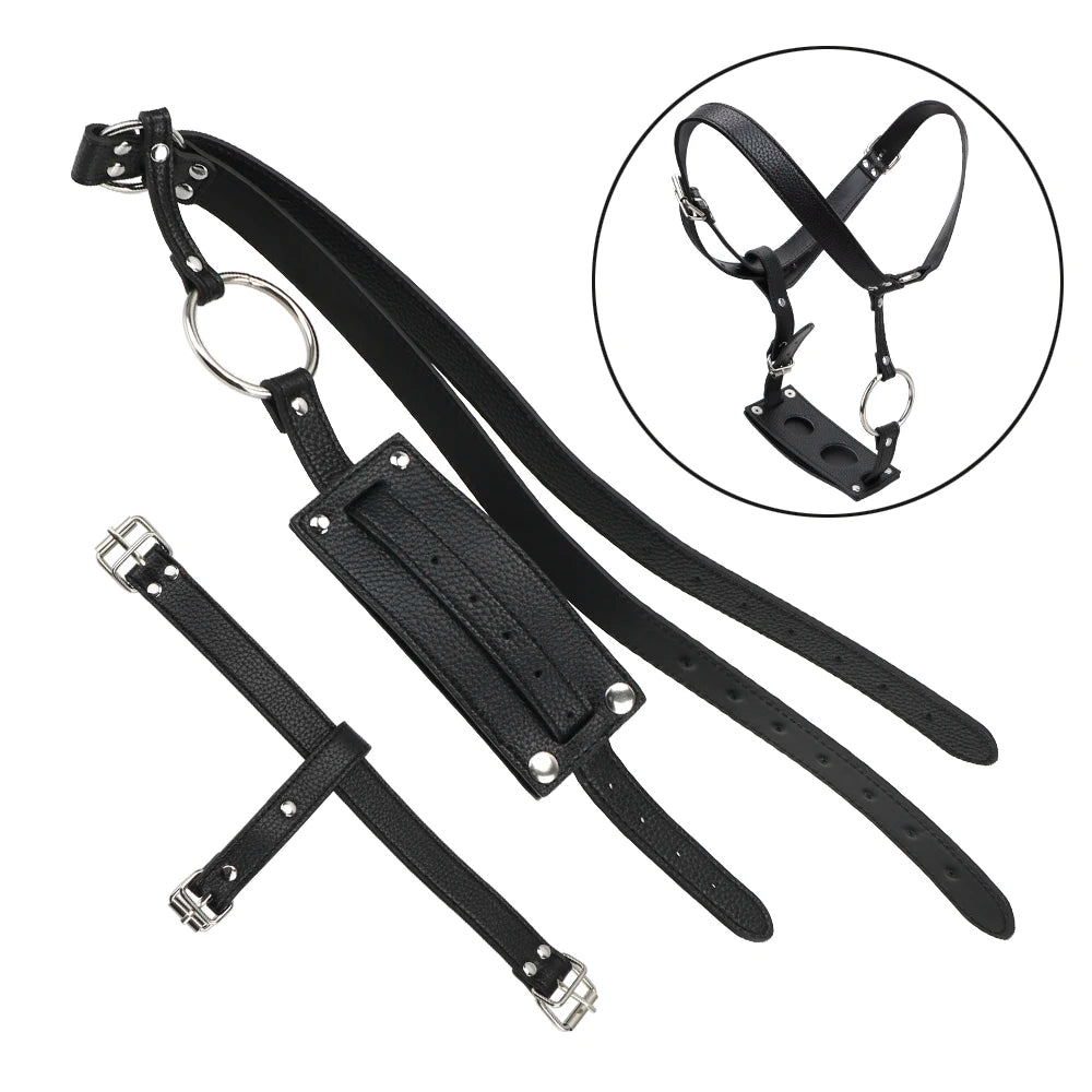 Sex Shop Butt Plug And Dildo Harness Belt Erotic Leather Chastity Device Sex Toys For Men Women Underwear Pants