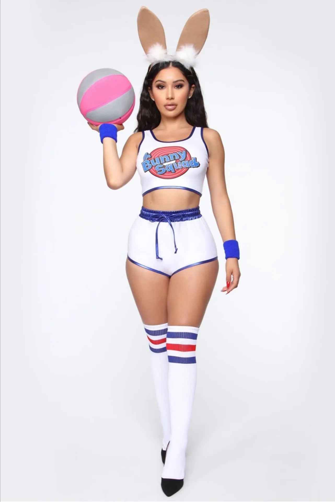 Lola Cos Bunny Cosplay Costume Space Lola Bunny Rabbit Disguise Woman Sexy Basketball Jersey Halloween For Women Adults