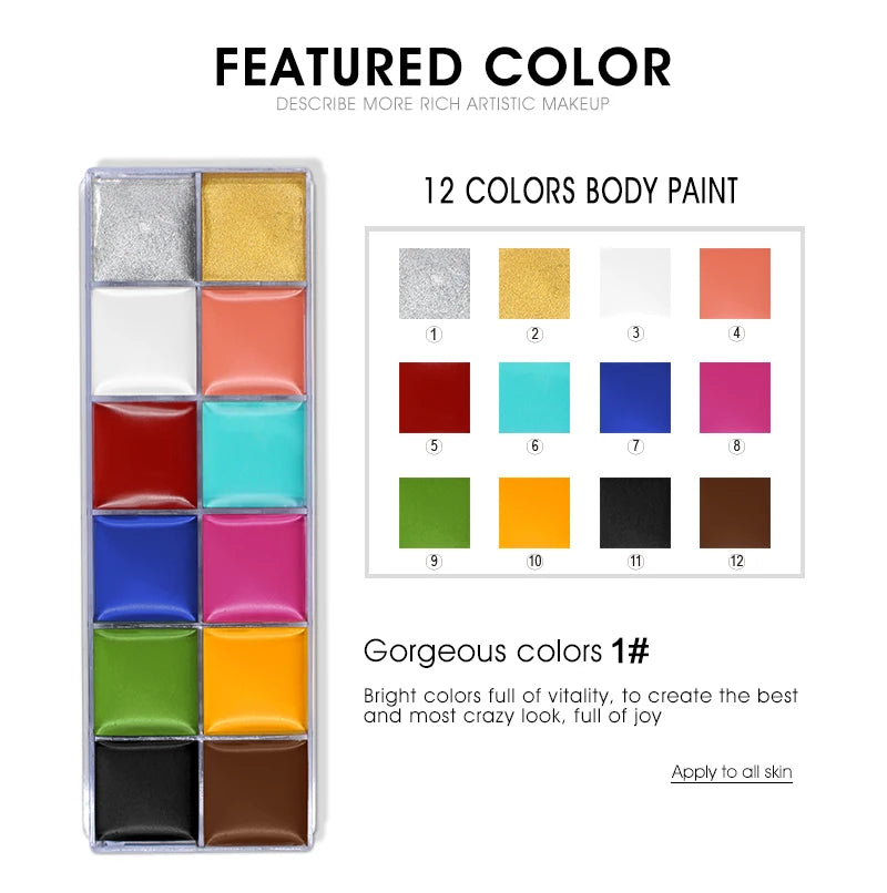 IMAGIC Eyeshadow Palette Matte Make Up Palette Highlight Blus Shimmer Pearlescent Waterproof  Eye shadow Powder And Body Paint