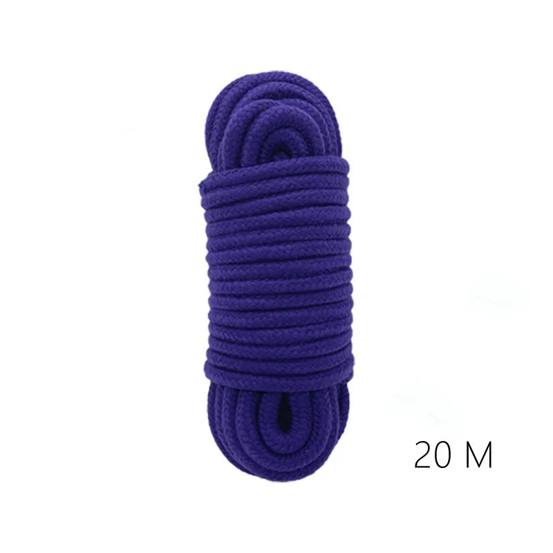5m/10m/20m Fetish Sex Bondage Cotton Rope Erotic Shibari Accessories for Couple Adult Games Binding Role-Playing Erotic Products