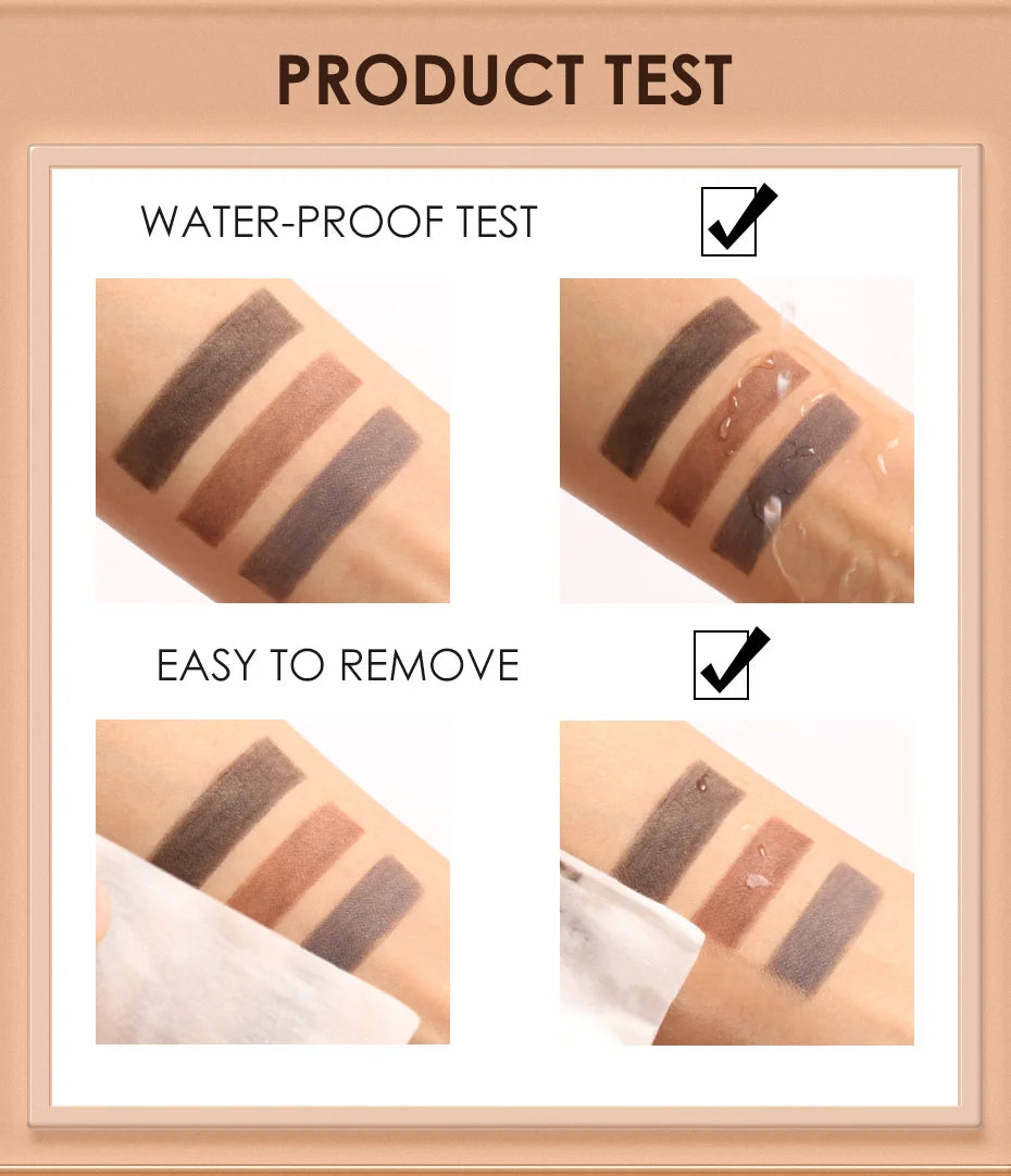 FOCALLURE Eyebrow Pencil 3 Colors Precise Brow Definer Waterproof Makeup Black Brown Eye Brows Cosmetics for Women's Make up