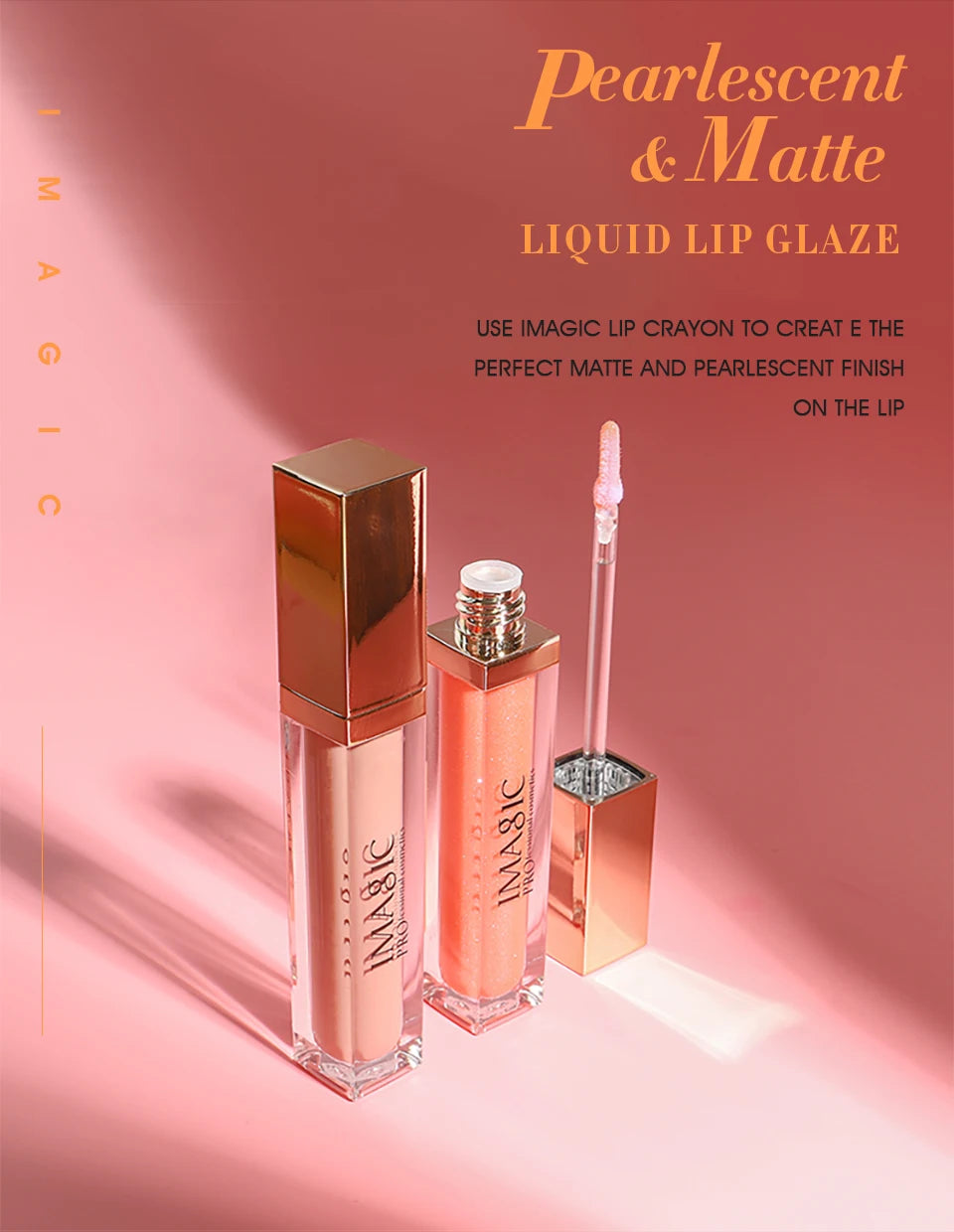 IMAGIC new waterproof and moisturizing lip gloss velvet matte lasting lip gloss ladies cosmetics 20 colors