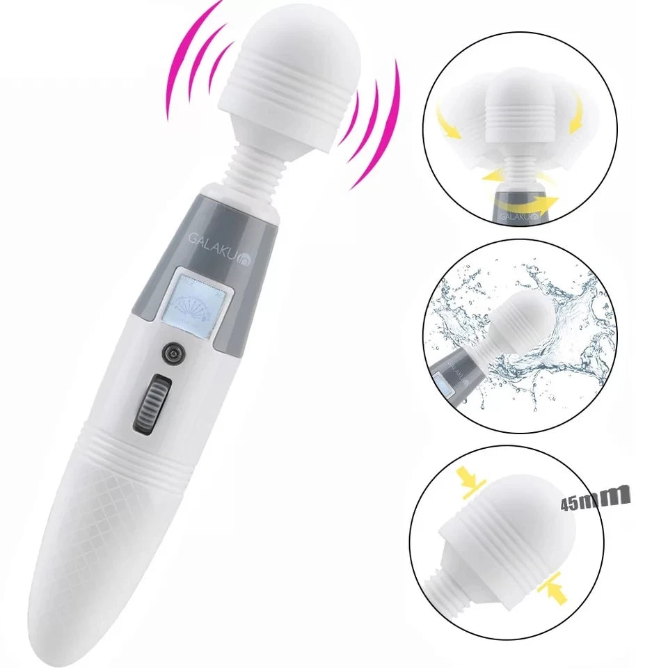 Huge Magic Wand Vibrators for woman, G-Spot Female Clitoris Stimulator Masturbator Dildo Vibrator Adults Toys Sex Toys for Woman