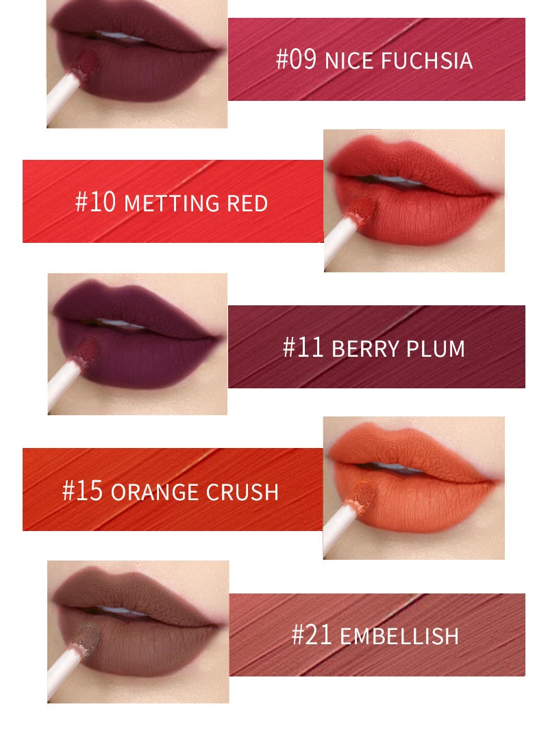 IMAGIC 1pcs matte  Sexy 28 color Matte Lipstick lipgloss Waterproof Long Lasting Gloss Beauty makeup lip gloss fashion lip