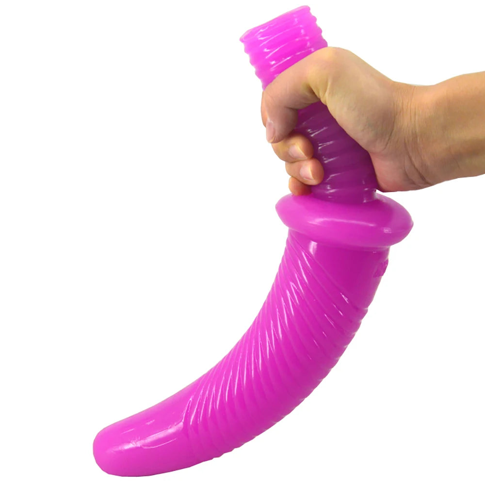 31mm Screw Sword PVC Anal Plug Dildo Women Masturbator Handle-Bar Soft Vagina Anus Prostate Orgasm Sex Toys for Lesbian Gay Men