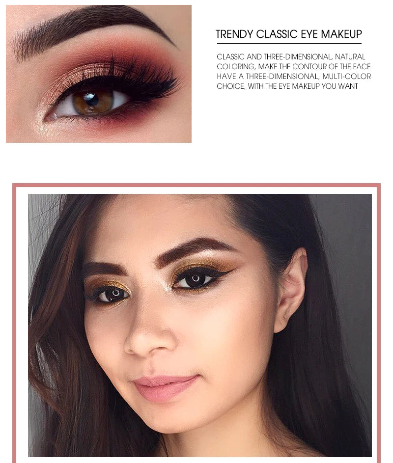 IMAGIC Eyeshadow Palette Matte Make Up Palette Highlight Blus Shimmer Pearlescent Waterproof  Eye shadow Powder And Body Paint