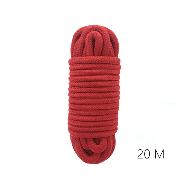 5m/10m/20m Fetish Sex Bondage Cotton Rope Erotic Shibari Accessories for Couple Adult Games Binding Role-Playing Erotic Products