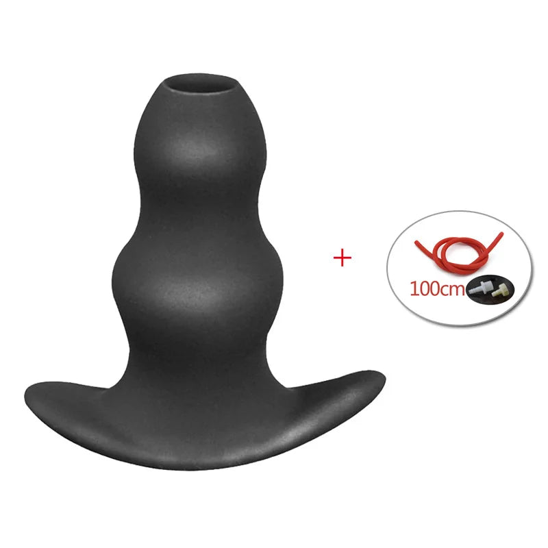 Silicone Anal Expanding Plug Bidet Wash Enema Anal Cleaning Buttplug Retention Nozzle Enema Anus Dilator Anal Enlarge Shower